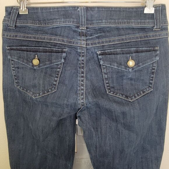 Cabi mid rise bootcut flap pocket denim jeans size 10 - Picture 3 of 6